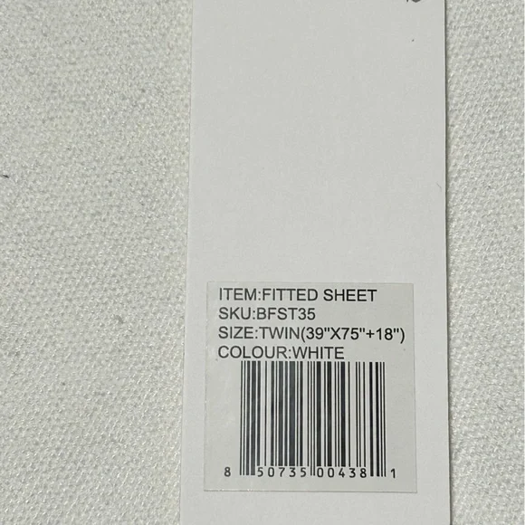 COZY EARTH Bamboo Individual Flat Sheet
Size Twin 39” X 75” X 18” - Picture 8 of 8